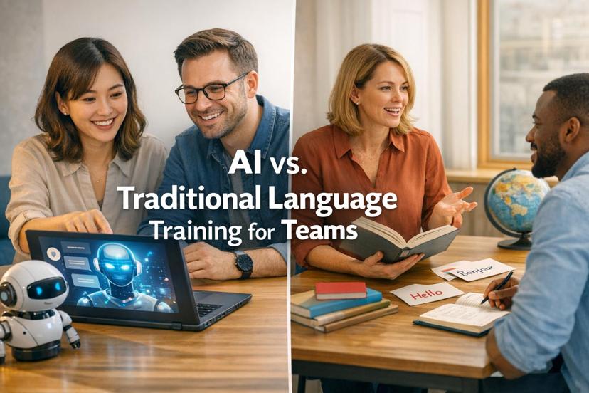 AI vs. Traditional Language Training for Teams
