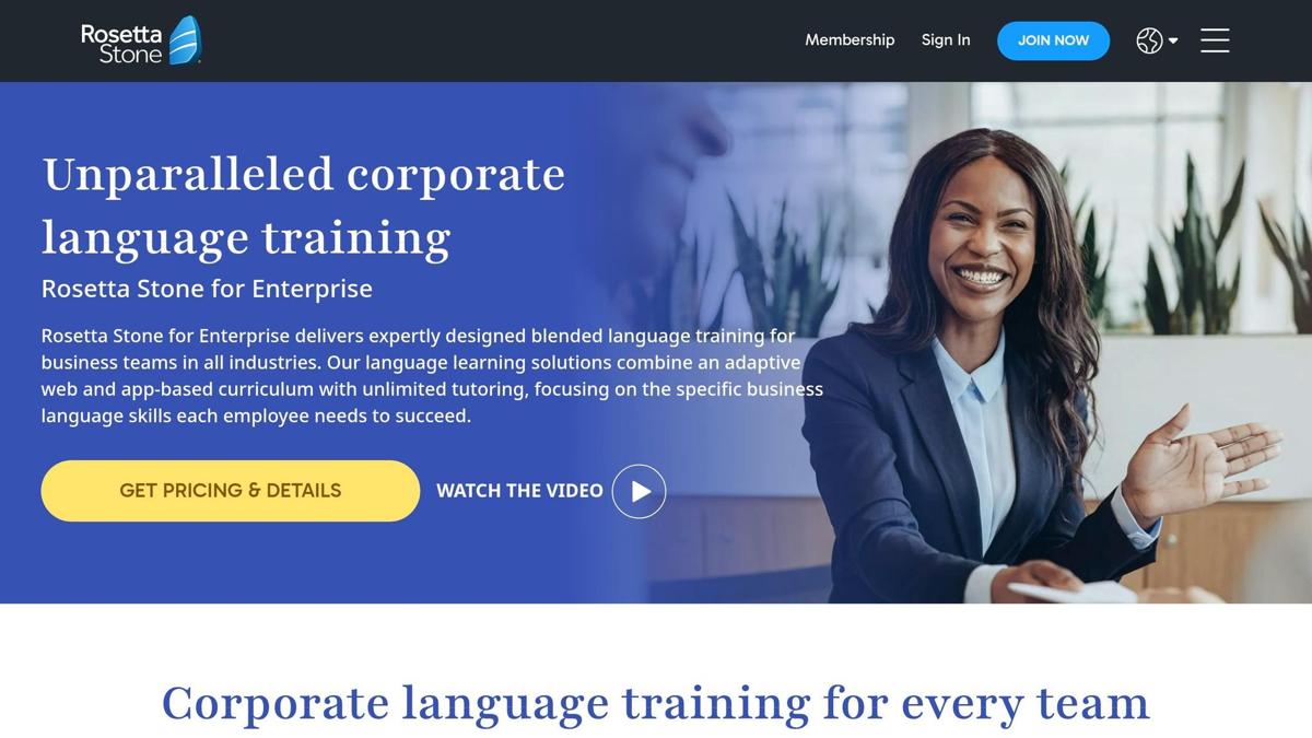 Rosetta Stone for Enterprise